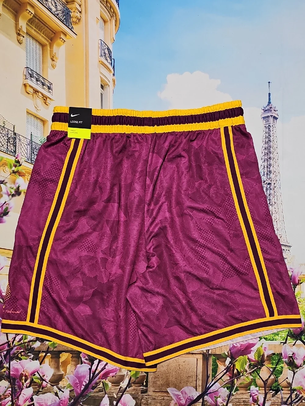 Nike Purple‎ Gold Shorts Size Large New